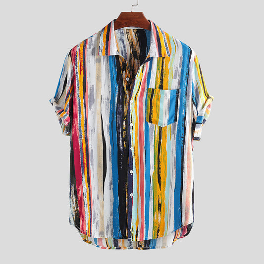 Vibrant & Breezy Men’s  Summer Shirt