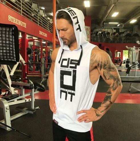 Men’s Sleeveless Gym Hoodie – Train Hard, Stay Cool