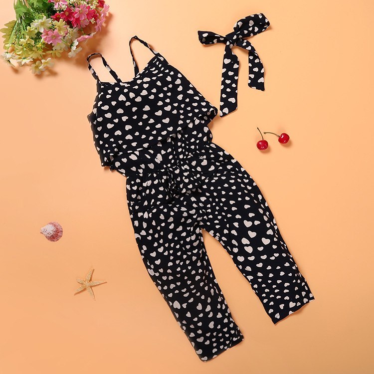 Adorable Girls' Summer Jumpsuit