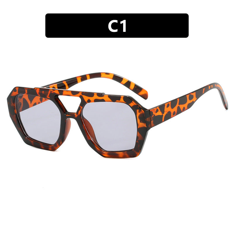 Ins Big Frame Leopard Sunglasses Summer Sunshade Beach Vacation Glasses - Embrace Your Quirk