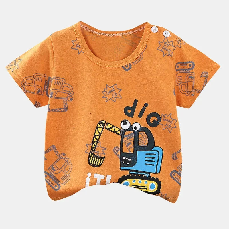 Fun & Colourful Cartoon Kids' T-Shirt – Playful Style for Boys & Girls!