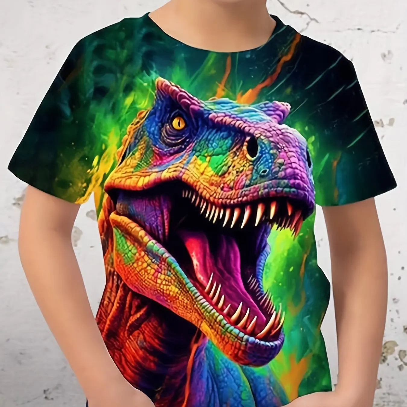 Dinosaur Adventure Boys' T-Shirt – Fun, Vibrant & Comfy!