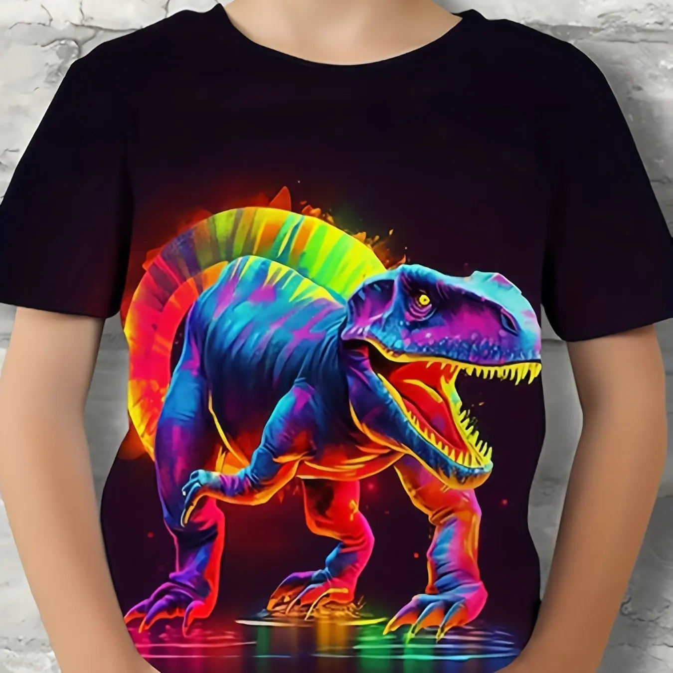 Dinosaur Adventure Boys' T-Shirt – Fun, Vibrant & Comfy!