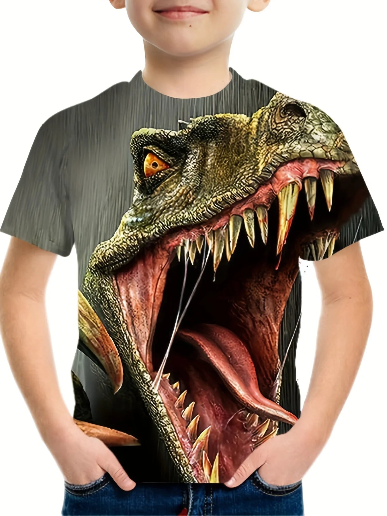 Dinosaur Adventure Boys' T-Shirt – Fun, Vibrant & Comfy!