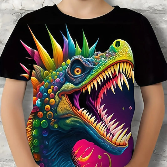 Dinosaur Adventure Boys' T-Shirt – Fun, Vibrant & Comfy!