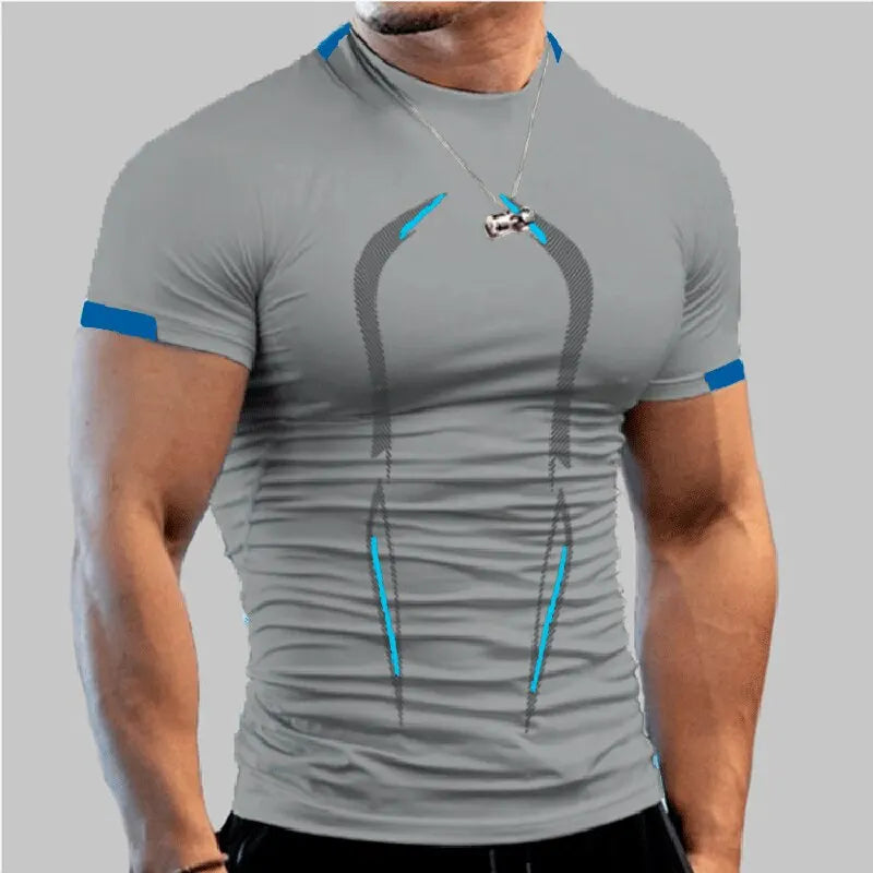 Men’s Fitted Quick-Dry Fitness T-Shirt – Train Hard, Stay Fresh