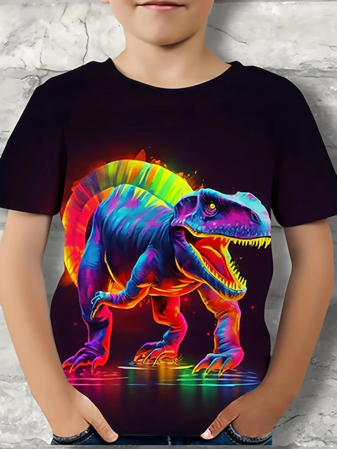 Dinosaur Adventure Boys' T-Shirt – Fun, Vibrant & Comfy!